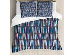 Abakuhaus Centraverso Del Secolo Copripiumino, Forme Colorate A Goccia, Antiacaro, Adatto A Chi Soffre Di Allergie, Con Federe, 155 Cm X 220 Cm - 80 X 80 Cm, Multicolore
