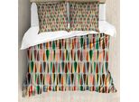 Abakuhaus Copripiumino Mid-Century, 2 Colori Droplets, Antiacaro, Adatto A Chi Soffre Di Allergie, Con Federe, 200 Cm X 200 Cm - 80 X 80 Cm, Multicolore