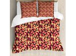 Abakuhaus Copripiumino Mid-Century, Motley Art Deco, Antiacaro, Adatto A Chi Soffre Di Allergie, Con Federe, 200 Cm X 200 Cm - 80 X 80 Cm, Multicolore