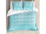Abakuhaus Set Copripiumino Seafoam Per Letti Matrimoniali, Design Sfumato, Antiacaro, Adatto A Chi Soffre Di Allergie, Con Federe, Seafoam