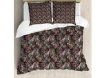 Abakuhaus Copripiumino Vittoriano, Motivo Pizzo Nero, Antiacaro, Adatto A Chi Soffre Di Allergie, Con Federe, 155 Cm X 220 Cm - 80 X 80 Cm, Multicolore