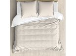 Abakuhaus Copripiumino Vintage, Motivo Floreale Astratto, Antiacaro, Adatto A Chi Soffre Di Allergie, Con Federe, 200 Cm X 200 Cm - 80 X 80 Cm, Bianco Tan