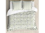 Abakuhaus Copripiumino LöWenzahn, Motivo Floreale Blowball, Antiacaro, Adatto A Chi Soffre Di Allergie, Con Federe, 155 Cm X 220 Cm - 80 X 80 Cm, Verde Mela Smeraldo