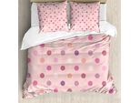 Abakuhaus Copripiumino Rosa E Bianco, Land Baby, Antiacaro, Adatto A Chi Soffre Di Allergie, Con Federe, 200 Cm X 200 Cm - 80 X 80 Cm, Multicolore