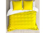 Abakuhaus Copripiumino Giallo, Stampa Industriale, Antiacaro, Adatto A Chi Soffre Di Allergie, Con Federe, 200 Cm X 200 Cm - 80 X 80 Cm, Giallo