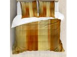 Abakuhaus Copripiumino Color Terra, Stile Moderno, Antiacaro, Adatto A Chi Soffre Di Allergie, Con Federe, 155 Cm X 220 Cm - 80 X 80 Cm, Ginger Giallo Pallido
