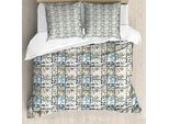 Abakuhaus Copripiumino Con Pista Automobilistica, Panorama Urbano, Antiacaro, Adatto A Chi Soffre Di Allergie, Con Federe, 155 Cm X 220 Cm - 80 X 80 Cm, Multicolore