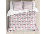Abakuhaus 4 Luglio Copripiumino, Freie Welt, Antiacaro, Adatto A Chi Soffre Di Allergie, Con Federe, 200 Cm X 200 Cm - 80 X 80 Cm, Azzurro Rosso Blu