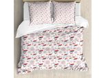 Abakuhaus 4 Luglio Copripiumino, Bandiere Di Luglio, Antiacaro, Adatto A Chi Soffre Di Allergie, Con Federe, 155 Cm X 220 Cm - 80 X 80 Cm, Multicolore