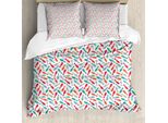 Abakuhaus Copripiumino Bowling, Acquerello Skittles, Antiacaro, Adatto A Chi Soffre Di Allergie, Con Federe, 200 Cm X 200 Cm - 80 X 80 Cm, Multicolore