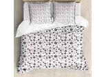 Abakuhaus Copripiumino Bowling, Gioco Sparpagliato, Antiacaro, Adatto A Chi Soffre Di Allergie, Con Federe, 155 Cm X 220 Cm - 80 X 80 Cm, Grigio, Bianco, Rosso