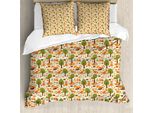Abakuhaus Copripiumino Fuchs, Foresta Primaverile Wildlife, Antiacaro, Adatto A Chi Soffre Di Allergie, Con Federe, 200 Cm X 200 Cm - 80 X 80 Cm, Multicolore