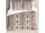 Abakuhaus Copripiumino Con Fiori, Stile Medievale, Antiacaro, Adatto A Chi Soffre Di Allergie, Con Federe, 200 Cm X 200 Cm - 80 X 80 Cm, Guscio D'uovo, Rosa Essiccata
