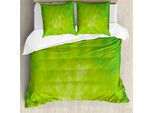 Abakuhaus Set Copripiumino Verde Lime Per Letti Matrimoniali, Tonalità Nuvolosa, Antiacaro, Adatto A Chi Soffre Di Allergie, Con Federe, Verde Lime