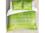 Abakuhaus Copripiumino Verde Lime, Acquerelli Sbiaditi, Antiacaro, Adatto A Chi Soffre Di Allergie, Con Federe, 155 Cm X 220 Cm - 80 X 80 Cm, Verde Mela