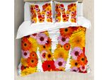 Abakuhaus Lettera M Copripiumino, Flower Alphabet Daisy, Antiacaro, Adatto A Chi Soffre Di Allergie, Con Federe, 155 Cm X 220 Cm - 80 X 80 Cm, Multicolore