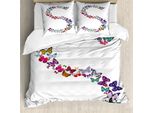 Abakuhaus Lettere Copripiumino, Varie Forme, Antiacaro, Adatto A Chi Soffre Di Allergie, Con Federe, 155 Cm X 220 Cm - 80 X 80 Cm, Multicolore