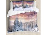 Abakuhaus Copripiumino Invernale, Alba Campi Rurali, Antiacaro Adatto A Chi Soffre Di Allergie Con Federe, 200 Cm X 200 Cm - 80 X 80 Cm, Corallo Bianco Blu