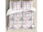 Abakuhaus Paris Copripiumino, Parole Nostalgiche, Antiacaro, Adatto A Chi Soffre Di Allergie, Con Federe, 155 Cm X 220 Cm - 80 X 80 Cm, Multicolore