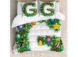 Abakuhaus Lettera G Copripiumino, Capitale G Festeggiamenti, Antiacaro, Adatto A Chi Soffre Di Allergie, Con Federe, 200 Cm X 200 Cm - 80 X 80 Cm, Multicolore