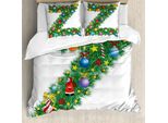 Abakuhaus Lettera Z Copripiumino, Scrittura Tradizionale Natale, Antiacaro Adatto A Chi Soffre Di Allergie Con Federe, 155 Cm X 220 Cm - 80 X 80 Cm, Multicolore