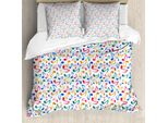 Abakuhaus Copripiumino Musicale, Motivi Acquerellati, Antiacaro, Adatto A Chi Soffre Di Allergie, Con Federe, 155 Cm X 220 Cm - 80 X 80 Cm, Multicolore