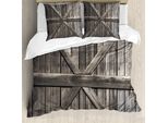 Abakuhaus Copripiumino Rustico, Porta Antica Vita Rustica, Antiacaro Adatto A Chi Soffre Di Allergie Con Federe, 155 Cm X 220 Cm - 80 X 80 Cm, Taupe
