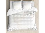 Abakuhaus Copripiumino Grigio E Bianco, Polygon Modern, Antiacaro, Adatto A Chi Soffre Di Allergie, Con Federe, 155 Cm X 220 Cm - 80 X 80 Cm, Grigio Chiaro Bianco