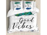 Abakuhaus Copripiumino Relax, Boho Federn, Antiacaro, Adatto A Chi Soffre Di Allergie, Con Federe, 200 Cm X 200 Cm - 80 X 80 Cm, Multicolore