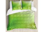 Abakuhaus Copripiumino Salvia, Grunge Acquerello Sfocato, Antiacaro Adatto A Chi Soffre Di Allergie Con Federe, 200 Cm X 200 Cm - 80 X 80 Cm, Verde Mela Verde Felce