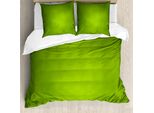 Abakuhaus Set Copripiumino In Salvia Per Letti Matrimoniali, Motivo Astratto Verde Sfocato-Eco, Antiacaro, Adatto A Chi Soffre Di Allergie, Con Federe, Verde Lime