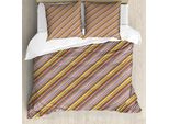 Abakuhaus Copripiumino Astratto, Strisce Fleur De Vie, Antiacaro, Adatto A Chi Soffre Di Allergie, Con Federe, 155 Cm X 220 Cm - 80 X 80 Cm, Multicolore