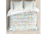 Abakuhaus Copripiumino Invernale, Disegni Colorati Sulla Neve, Antiacaro, Adatto A Chi Soffre Di Allergie, Con Federe, 155 Cm X 220 Cm - 80 X 80 Cm, Multicolore