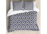 Abakuhaus Copripiumino Geometrico, Motivo Marocchino, Antiacaro, Adatto A Chi Soffre Di Allergie, Con Federe, 155 Cm X 220 Cm - 80 X 80 Cm, Multicolore