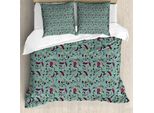 Abakuhaus Copripiumino Vintage, Antique Elaborato Primavera, Antiacaro Adatto A Chi Soffre Di Allergie Con Federe, 200 Cm X 200 Cm - 80 X 80 Cm, Multicolore