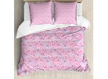 Abakuhaus Copripiumino Per Neonati, Fiocchi E Bottoni, Antiacaro, Adatto A Chi Soffre Di Allergie, Con Federe, 155 Cm X 220 Cm - 80 X 80 Cm, Rosa Pallido Malva