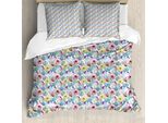 Abakuhaus Copripiumino Cactus, Vintage America Latina, Antiacaro Adatto A Chi Soffre Di Allergie Con Federe, 200 Cm X 200 Cm - 80 X 80 Cm, Multicolore