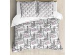 Abakuhaus London Copripiumino, Famoso Big Ben Sketchy, Antiacaro, Adatto A Chi Soffre Di Allergie, Con Federe, 155 Cm X 220 Cm - 80 X 80 Cm, Multicolore