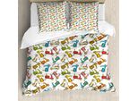Copripiumino Abakuhaus, Moto Italiana Retrò, Antiacaro, Adatto A Chi Soffre Di Allergie, Con Federe, 155 Cm X 220 Cm - 80 X 80 Cm, Multicolore