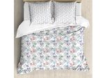 Abakuhaus Copripiumino Bicicletta, Disegno Astratto, Antiacaro, Adatto A Chi Soffre Di Allergie, Con Federe, 155 Cm X 220 Cm - 80 X 80 Cm, Multicolore