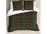 Abakuhaus Copripiumino Con Motivo Biciclette, Sfilata Di Bambini E Bambine, Antiacaro, Adatto A Chi Soffre Di Allergie, Con Federe, 200 Cm X 200 Cm - 80 X 80 Cm, Multicolore
