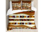 Abakuhaus Copripiumino Stammes, Boho Folk, Antiacaro, Adatto A Chi Soffre Di Allergie, Con Federe, 155 Cm X 220 Cm - 80 X 80 Cm, Multicolore