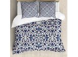 Abakuhaus Copripiumino Orient, Marocchino Orientale, Antiacaro, Adatto A Chi Soffre Di Allergie, Con Federe, 200 Cm X 200 Cm - 80 X 80 Cm, Vermiglio Indaco