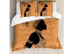 Abakuhaus Copripiumino Africano, Donna Locale, Antiacaro, Adatto A Chi Soffre Di Allergie, Con Federe, 200 Cm X 200 Cm - 80 X 80 Cm, Multicolore