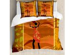 Abakuhaus Copripiumino Africano, Ragazza Zulu Indigena, Antiacaro, Adatto A Chi Soffre Di Allergie, Con Federe, 200 Cm X 200 Cm - 80 X 80 Cm, Multicolore