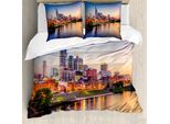 Abakuhaus Stati Uniti Copripiumino, Cumberland River, Antiacaro, Adatto A Chi Soffre Di Allergie, Con Federe, 155 Cm X 220 Cm - 80 X 80 Cm, Multicolore
