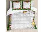 Abakuhaus Copripiumino Natalizio, Notte Di Natale Noel, Antiacaro, Adatto A Chi Soffre Di Allergie, Con Federe, 155 Cm X 220 Cm - 80 X 80 Cm, Multicolore