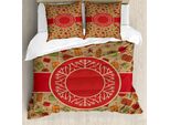 Abakuhaus Copripiumino Natalizio, Regali Neve, Antiacaro, Adatto A Chi Soffre Di Allergie, Con Federe, 155 Cm X 220 Cm - 80 X 80 Cm, Multicolore