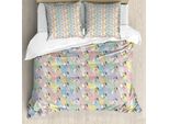 Abakuhaus Copripiumino Per Camera Teenager, Alpacas Bambini, Antiacaro, Adatto A Chi Soffre Di Allergie, Con Federe, 200 Cm X 200 Cm - 80 X 80 Cm, Multicolore