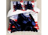 Abakuhaus Copripiumino Per Camera Teenager, Uomo In Moto, Antiacaro, Adatto A Chi Soffre Di Allergie, Con Federe, 155 Cm X 220 Cm - 80 X 80 Cm, Multicolore